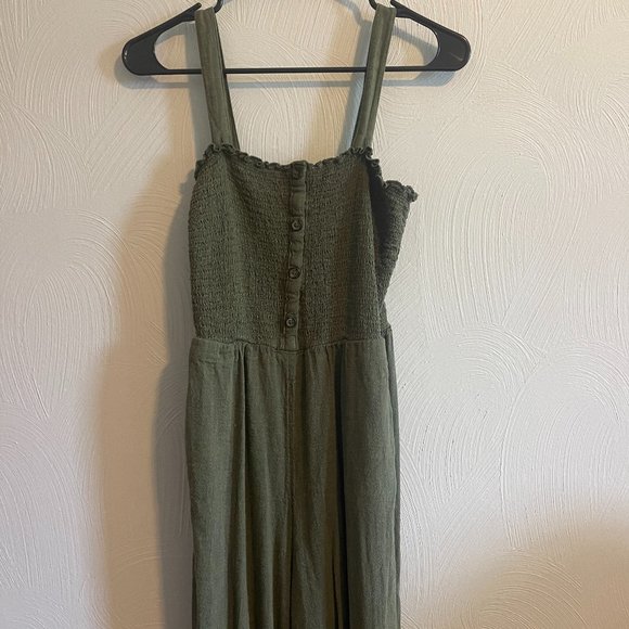 Hollister Pants & Jumpsuits Hollister Smocked Jumpsuit S Poshmark